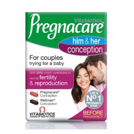 Pregnacare Him&Her conception вітамінно-мінеральні таблетки для вагітності та зачаття 60 шт